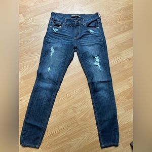 EXPRESS skinny jeans mid rise leggings denim